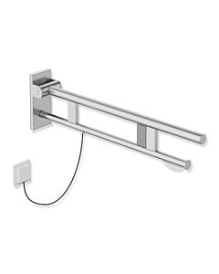 Hewi Bras de support système 900 900.50.131XA saillie 750 mm, acier inoxydable satiné, droite