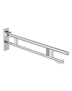 Hewi System 900 hinged support rail 900.50.17440 projection 900 mm, chrome-plated stainless steel, right, WC paper holder / radio flush trigger