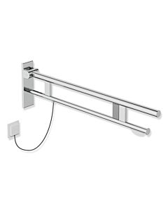 Hewi System 900 hinged support rail 900.50.19040 projection 900 mm, chrome-plated stainless steel, right