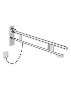 Hewi System 900 hinged support rail 900.50.19840 projection 900 mm, chrome-plated stainless steel, right