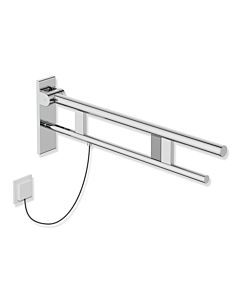 Hewi Bras de support système 900 900.50.21240 saillie 750 mm, acier inoxydable chromé, droite
