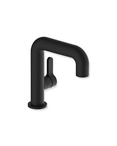 Hewi AQ111 Waschtischarmatur AQ1.12M11160DC ohne Ablaufgarnitur, pulverbeschichtet, schwarz tiefmatt