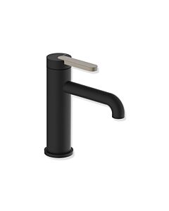 Hewi AQ477 Waschtischarmatur AQ1.12M1136086 ohne Ablaufgarnitur, pulverbeschichtet Schwarz tiefmatt, Griff sand