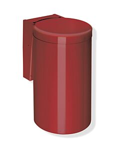 Hewi 477 waste bin 477.05.30033 rubinrot , with hinged lid, knee actuation