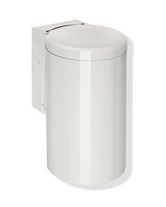 Hewi 477 waste bin 477.05.30097 light gray, with hinged lid, knee actuation