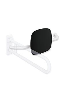 Hewi 801 dossier 801.51.9273R98 distance au mur 230mm, droite, dossier noir jais, blanc signal