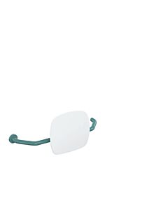 Hewi 801 dossier 801.51.9271L55 distance au mur 230mm, droite, dossier blanc signal, bleu aqua