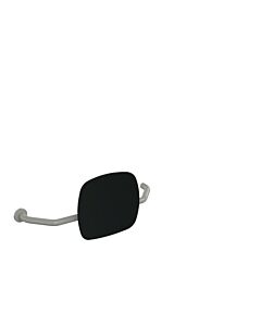 Hewi 801 Rückenstütze 801.51.9273L95 Wandabstand 230mm, rechts, Lehne tiefschwarz, felsgrau