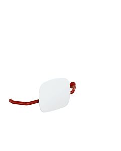 Hewi 801 dossier 801.51.9271R33 distance au mur 230mm, droite, dossier blanc signal, rubinrot
