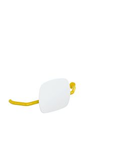 Hewi 801 dossier 801.51.9271R18 distance au mur 230mm, droite, dossier signal blanc, senfgelb