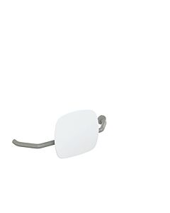 Hewi 801 dossier 801.51.9271R95 distance au mur 230mm, droite, dossier blanc signal, gris roche