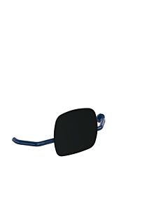 Hewi 801 dossier 801.51.9273R50 distance au mur 230mm, droite, dossier noir jais, bleu acier