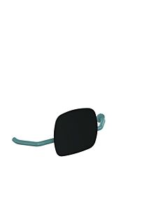 Hewi 801 Rückenstütze 801.51.9273R55 Wandabstand 230mm, rechts, Lehne tiefschwarz, aquablau