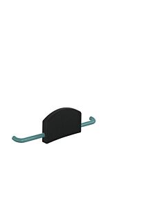 Hewi 801 support dorsal 801.51.90055 bleu aqua, pour fixation aux poignées de support