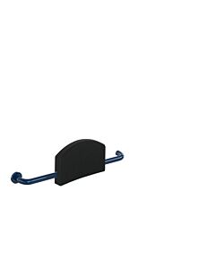 Hewi 801 support dorsal 801.51.920L50 poignée gauche, rosace droite, bleu acier
