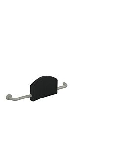 Hewi 801 support dorsal 801.51.920L95 poignée gauche, rosace droite, gris roche