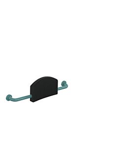 Hewi 801 support dorsal 801.51.91055 bleu aqua, avec rosaces de fixation
