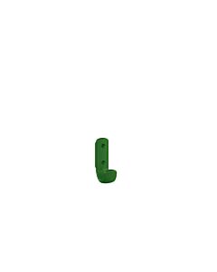 Hewi 477 coat hook 477.90.06172 Height: 75mm, with spacer, may green