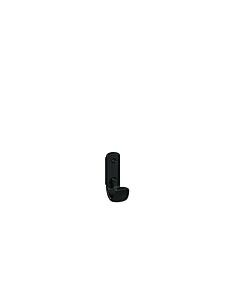 Hewi 477 coat hook 477.90.06190 Height: 75mm, with spacer, jet black