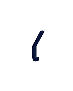 Hewi 477 patère 477.90.07150 hauteur: 165 mm, bleu acier, avec entretoise
