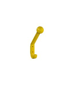 Hewi 477 coat hook 477.90.08118 with ball and spacer, senfgelb
