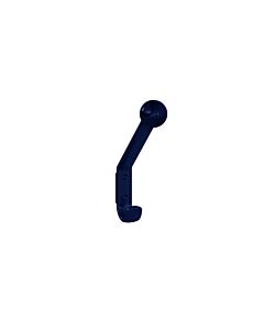 Hewi 477 coat hook 477.90.08150 with ball and spacer, steel blue