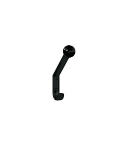 Hewi 477 coat hook 477.90.08090 deep black, with ball