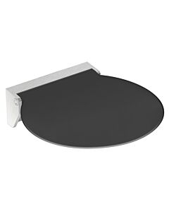 Hewi R380 folding seat 950.51.220XA92 380 x 405 x 107 mm, seat surface anthracite gray, matt sanded