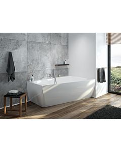 Hoesch baignoire iSENSI 3876.010 180x140cm, droite, blanc , 393 l, trop-plein