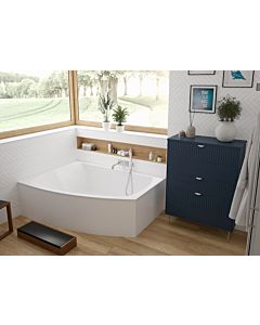Hoesch Largo Badewanne 3694.010 180x130 cm, weiss, Ausführung links