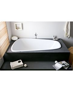 Hoesch Singlebath Duo Oval Badewanne 3686.010 weiss, 176,6x114,1cm, Einbauversion, rechts