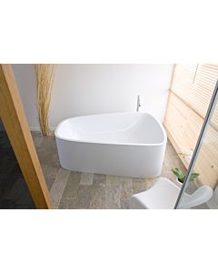 Hoesch Singlebath Duo Badewanne 3698.010 weiss, 179,8x117,3cm, freistehend, Überlauf links