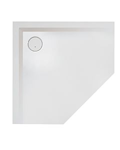 Hoesch Muna mineral Muna shower tray 4219.715 90 x 90 x 3 cm, slate gray, made of Solique, non-slip