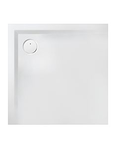 Hoesch Muna Mineralguss-Duschwanne 4159.747 100 x 100 x 3 cm, Telegrau, Antirutsch