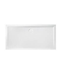 Hoesch Muna Hoesch douche en Muna minérale 4223.715 180 x 75 x 3 cm, gris ardoise, en Solique, antidérapant