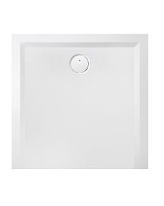 Hoesch Muna mineral cast shower tray 4281.013 140 x 140 x 3 cm, matt white, Solique, anti-slip