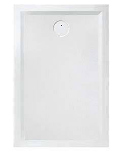 Hoesch Muna S Mineralguss-Duschwanne 4278.010 80 x 75 x 3 cm, weiß, Antirutsch