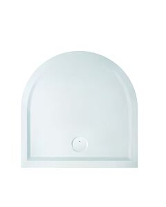 Hoesch Muna Hoesch douche demi-rond en Muna minérale 4199xA.747 100 x 100 x 3 cm, telegrey, en Solique