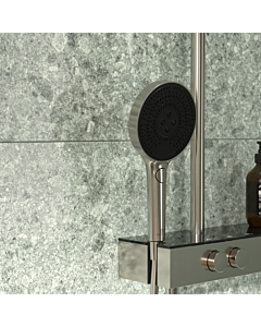 Ideal Standard Solos 3-function hand shower A7896GN Ø 13 cm, Silver Storm