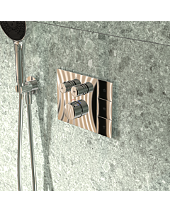 Ideal Standard Ceratherm concealed thermostatic mixer with Navigo® A7894AA shower selector in chrome; suitable for Solos shower heads with remote control