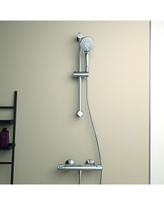 Ideal Standard Idealrain shower combination A7203AA 60 cm, with shower thermostat, shower rail, 3F hand shower, 8l, chrome