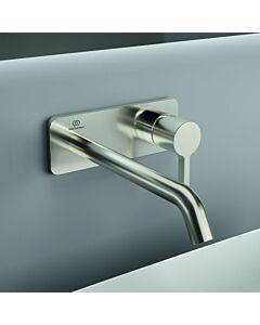 Ideal Standard Joy Fertigmontageset A7381GN für Wand-Waschtischarmatur, Auslauf 220 mm, Silver Storm