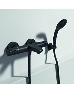 Ideal Standard Ceratherm thermostatique de bain T25 Silk noir, en saillie