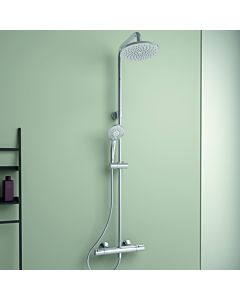 Ideal Standard Ceratherm T25 shower system A7701AA with shower thermostat, chrome-plated