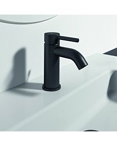 Ideal Standard Ceraline basin mixer BC193XG Silk Black, projection 100mm, with waste set