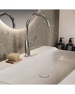 Ideal Standard Joy mitigeur lavabo BC778AA bec haut, pivotante , sans garniture de vidage, saillie 169 mm, chromé