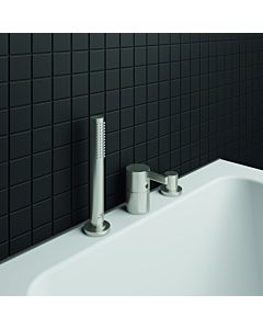 Ideal Standard Joy 3-hole basin mixer BC788GN Silver Storm, for bathtub rim mounting, without spout