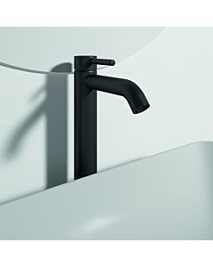 Ideal Standard Ceraline Waschtischarmatur BD137XG Silk Black, Push-open Ablaufgarnitur, 150mm Ausladung