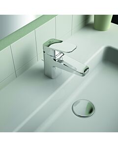 Ideal Standard CeraPlan Waschtischarmatur BD204AA Ausladung 99mm, verchromt, mit Metall-Ablaufgarnitur