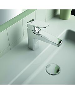 Ideal Standard CeraPlan basin mixer BD229AA projection 124mm, chrome-plated, push-open valve